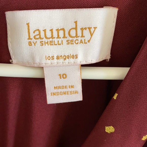 Laundry by Shelli Segal Merlot Good Wrap Dress - Picture 3 of 8